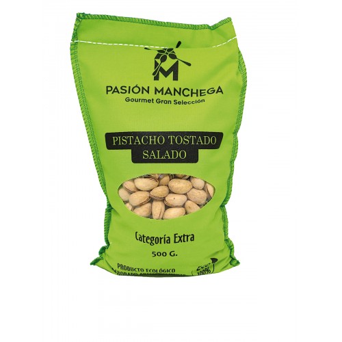 ORGANIC TOASTED PISTACHIO WITH SALT 500 G