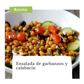 Ensalada de garbanzos y calabacín