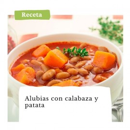 Alubias con calabaza y patata